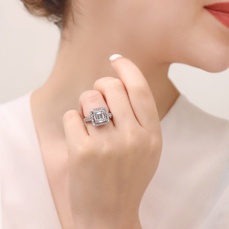 انگشتر نقره زنانه مدل RI E1