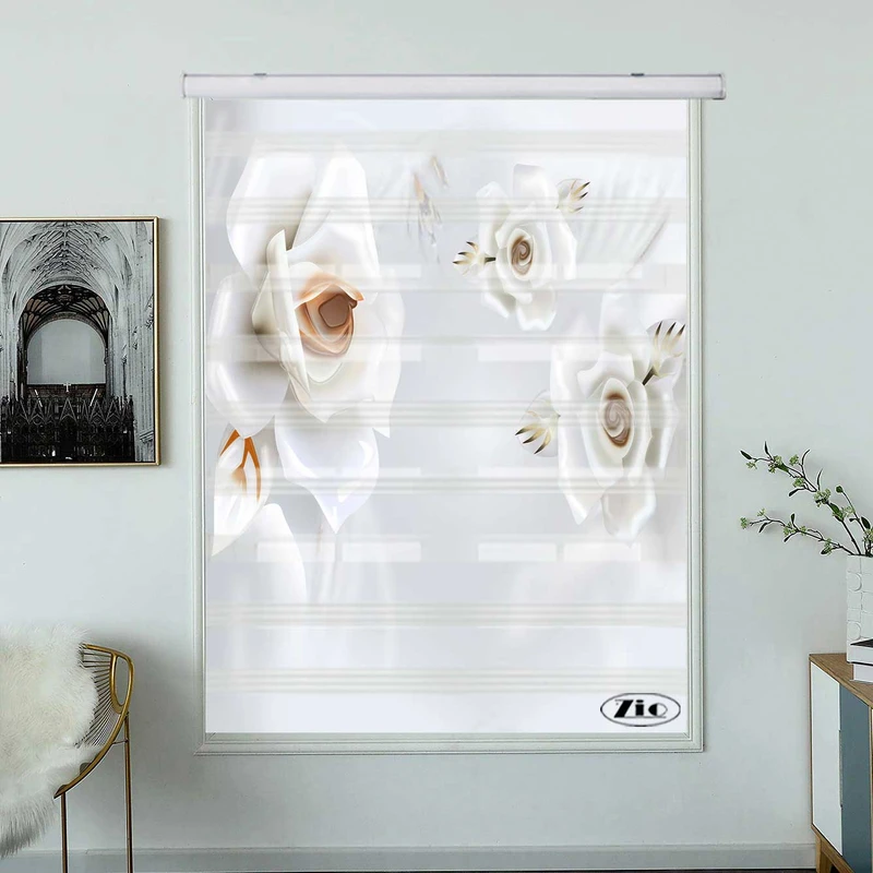 پرده زبرا زیو کد 3D1391 سایز 150x200 سانتی متر