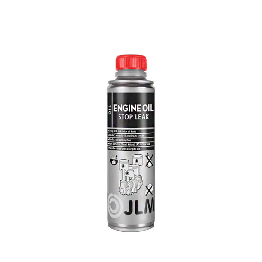 مایع نشت گیر روغن خودرو بنزینی و گازسوز جی ال ام مدل engine oil stop leak کد 886067 حجم 300 میلی لیتر