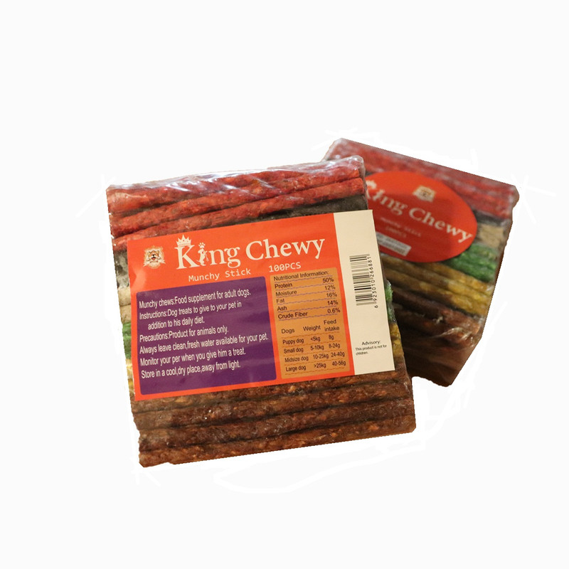 اسنک تشویقی سگ مانچی کینگ چوی مدل مدادی بسته 100 عددی