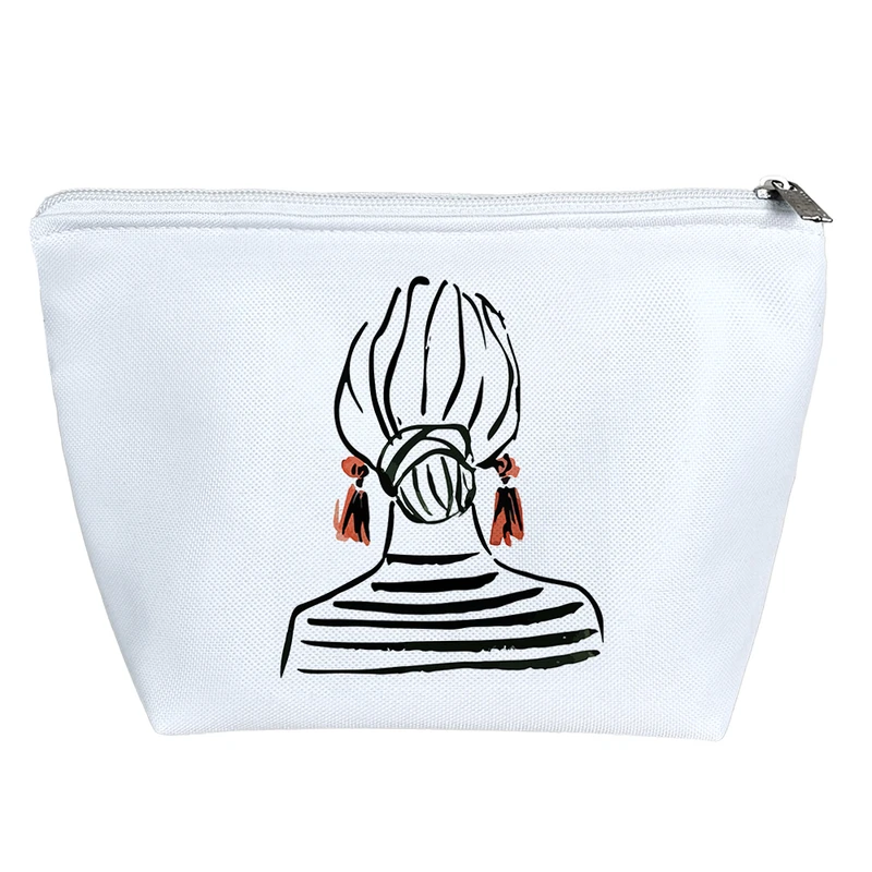 کیف لوازم آرایش دخترانه خندالو مدل دختر مو گوجه ای کد 7940