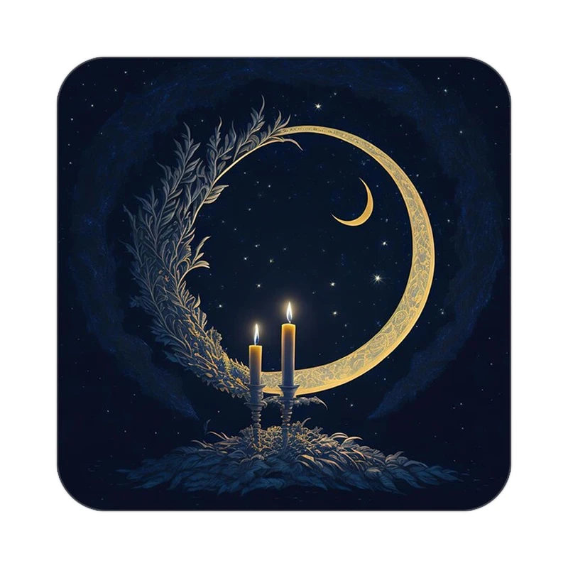 زیر لیوانی کاکتی طرح ماه و ستاره مدل mp52971