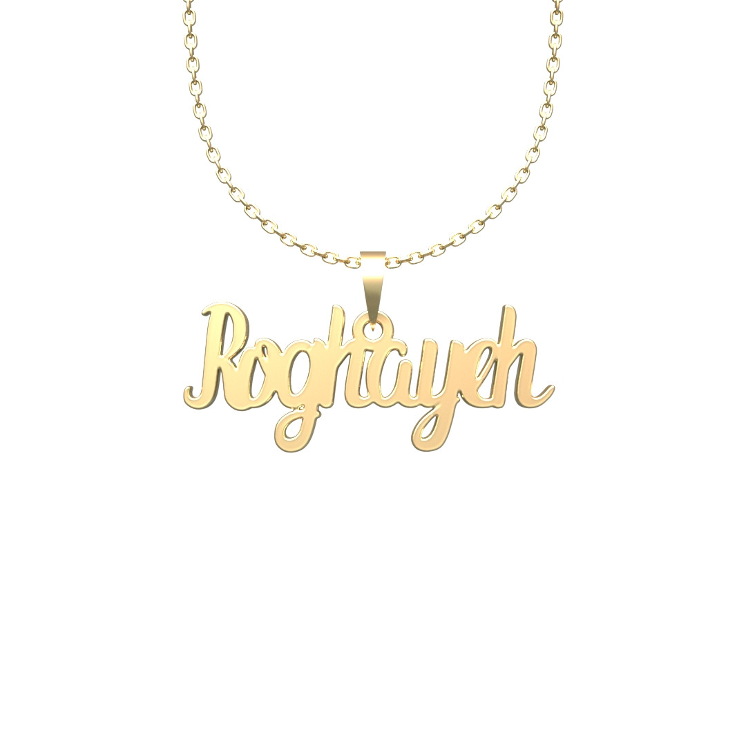 گردنبند طلا 18 عیار زنانه مدوپد مدل roghayeh گردنبند طلا 18 عیار زنانه مدوپد مدل roghayeh