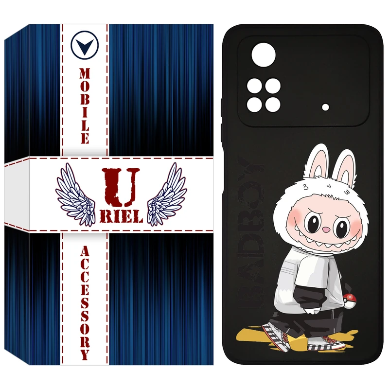 کاور یوریل مدل KSH کد 103 طرح عروسک لبوبو مناسب برای گوشی موبایل شیائومی Poco M4 Pro 4G