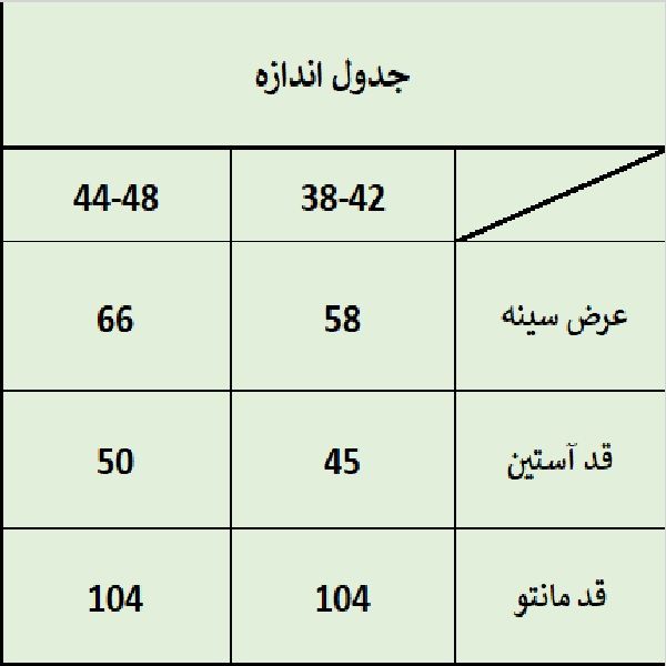 مانتو زنانه ترسه به نگار مدل فون کد 194 -  - 3