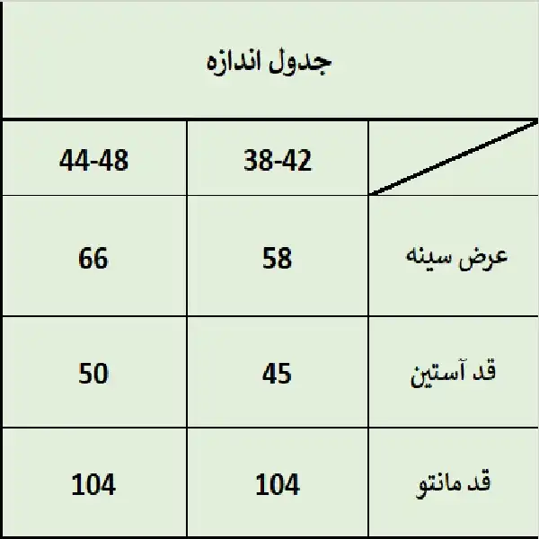 مانتو زنانه ترسه به نگار مدل فون کد 194