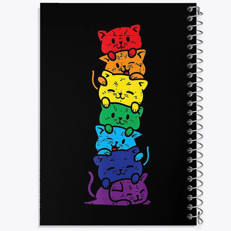 دفتر نت موسیقی 50 برگ خندالو مدل گربه (Cat) کد F1270