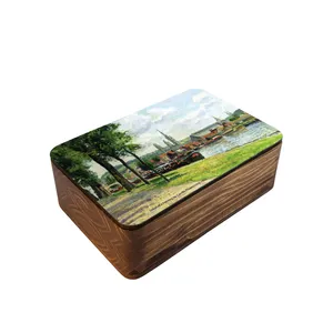 جعبه هدیه چوبی آزاکو مدل BR3-008