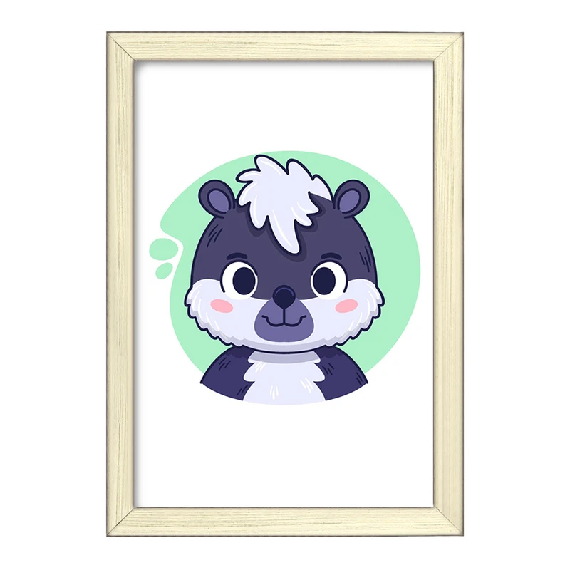 تابلو خندالو طرح راسو حیوانات بامزه کد 37147