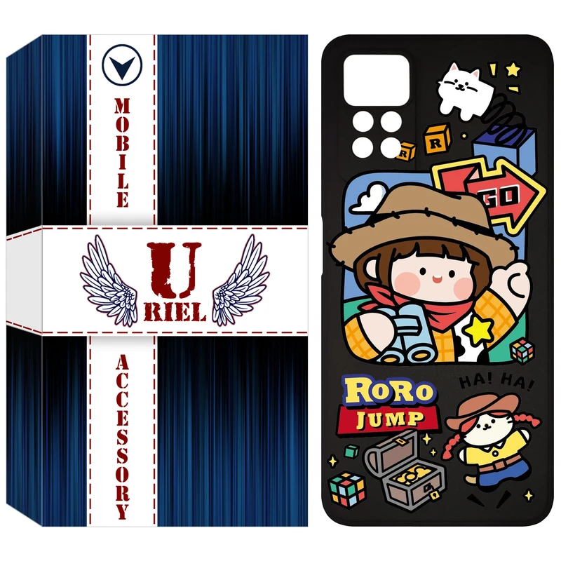 کاور یوریل مدل KSH کد 29 طرح دختر خوشحال مناسب برای گوشی موبایل شیائومی Redmi Note 12 Pro 4G