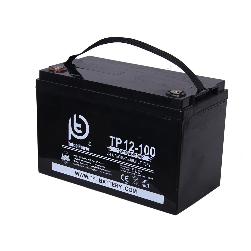 باتری خورشیدی تلکو پاور مدل TP 12-100 ظرفیت 100 آمپر ساعت