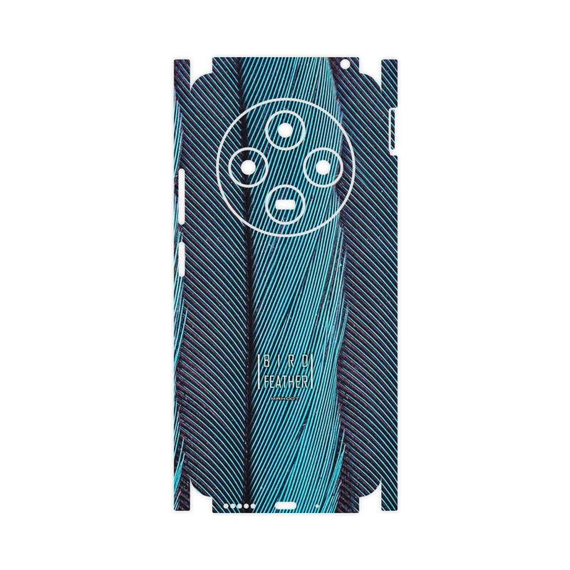 برچسب پوششی ماهوت مدل Turquoise feathers-FullSkin مناسب برای گوشی موبایل شیائومی Poco C75