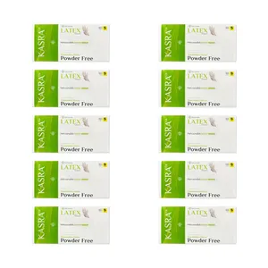 دستکش لاتکس کسری طب مدل Excellent Finishing سایز S ده بسته 100 عددی