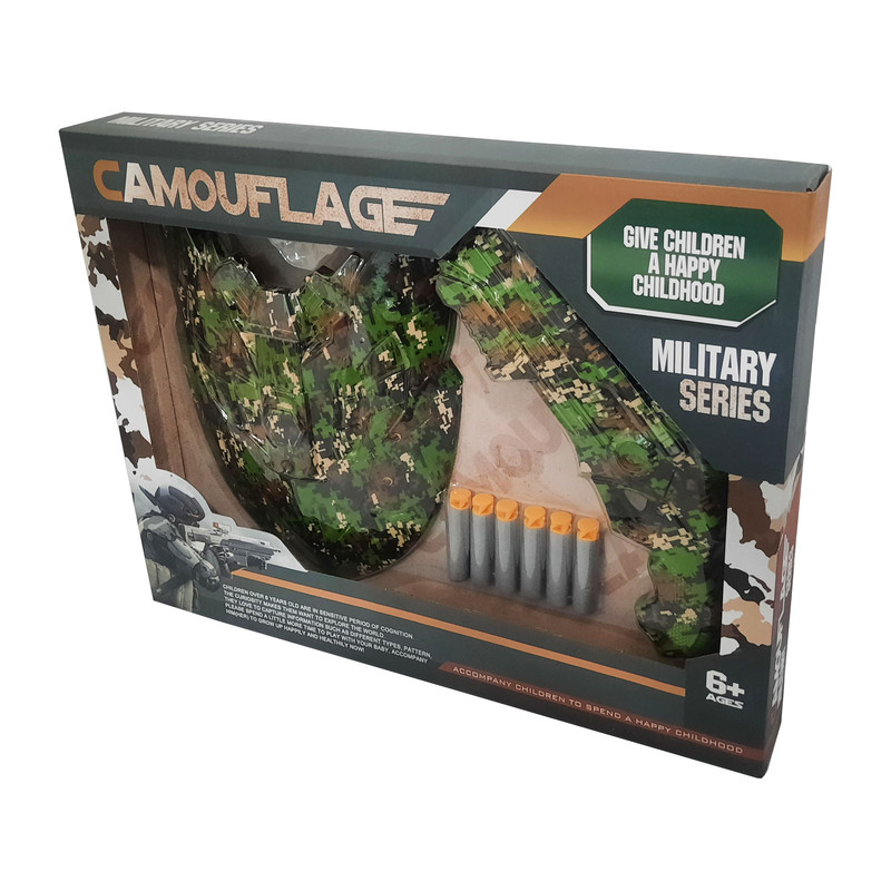تفنگ بازی مدل CAMOUFLAGE کد 6450000 مجموعه 8 عددی