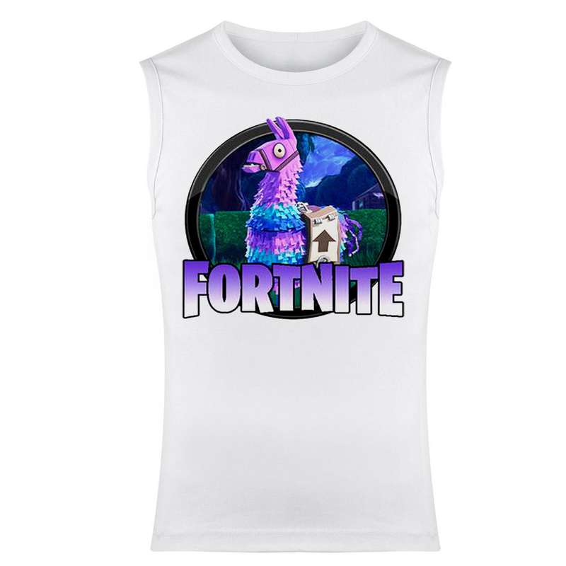 تاپ مردانه مدل fortnite کد 108 رنگ سفید