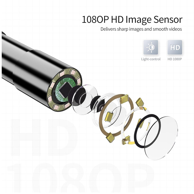 دوربین شلنگی مدل مانیتور دار ضدآب کد 5Mega Pixel Full HD