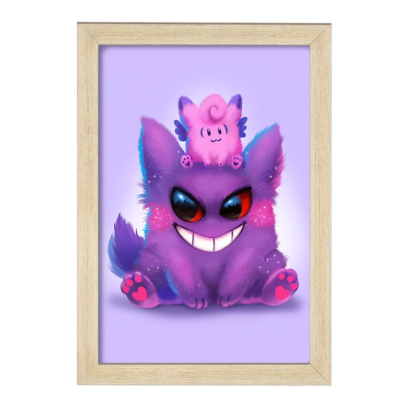 تابلو خندالو مدل گنگار انیمه پوکمون  کد 17306