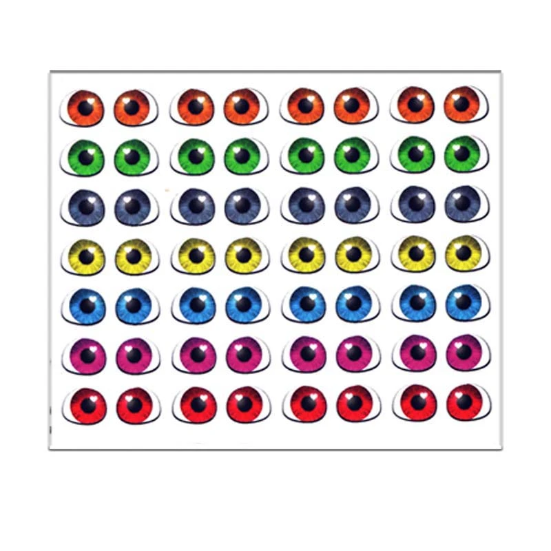 چشم عروسک مدل رزینی 6 میل کد 8 مجموعه 56 عددی
