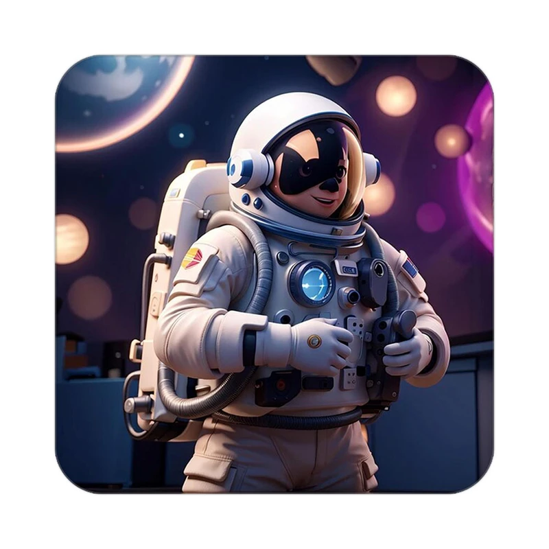 زیر لیوانی کاکتی طرح فضانورد مدل mp45925