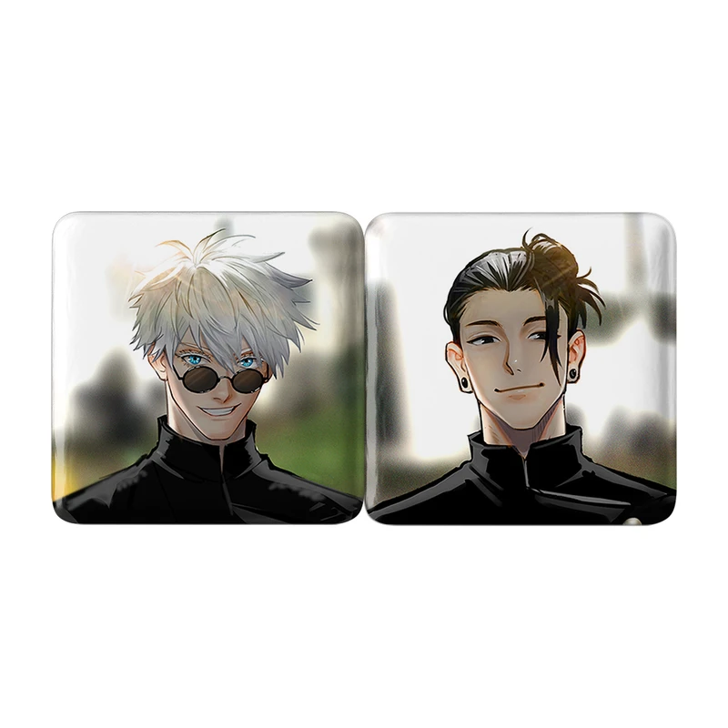 مگنت خندالو مدل گتو و گوجو ساتورو انیمه جوجوتسو کایزن Jujutsu Kaisen کد A234 مجموعه 2 عددی