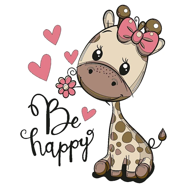 استیکر پارچه و لباس پاد آفرین طرح کارتونی کد 1255