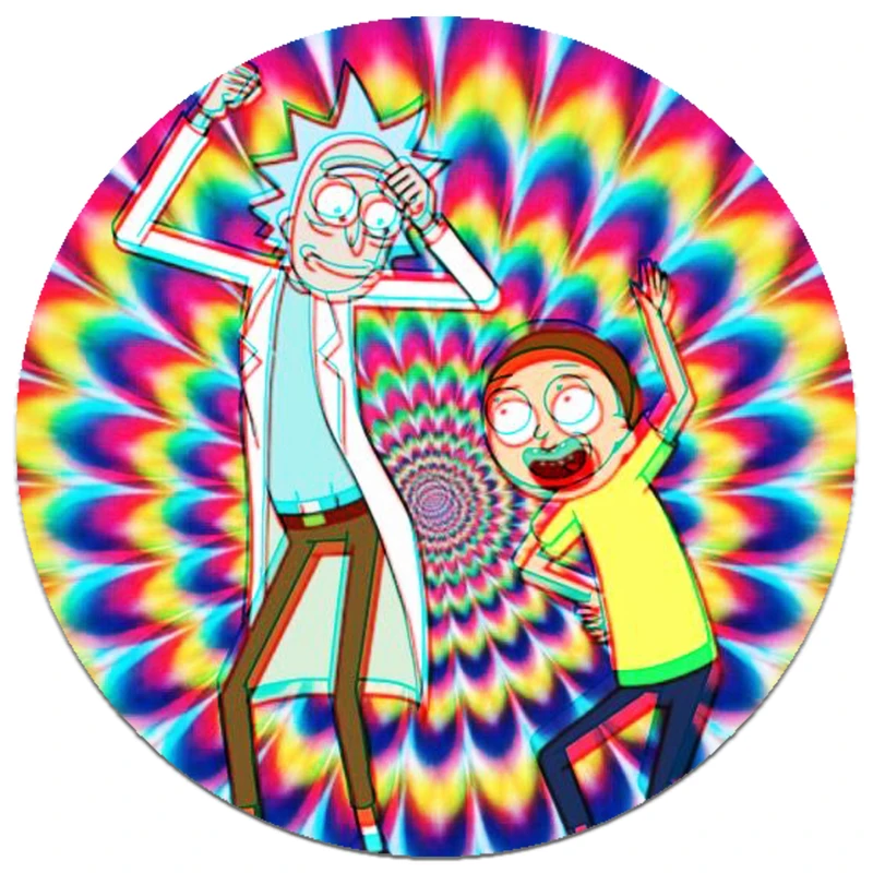 برچسب موبایل مدل Rick and Morty مناسب برای پایه نگهدارنده مغناطیسی
