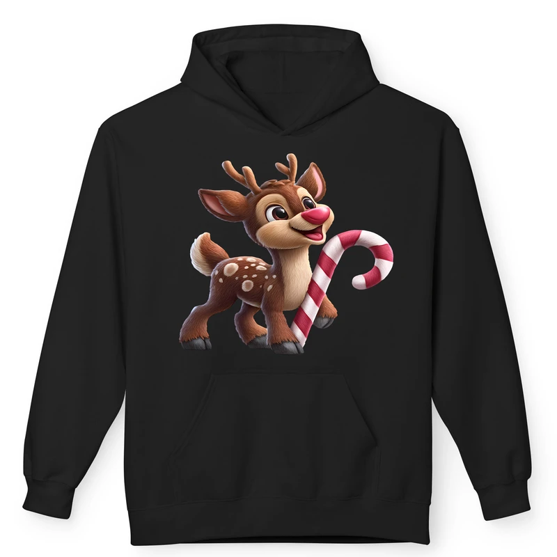 هودی مردانه پاد آفرین مدل گوزن با نمک کد 03