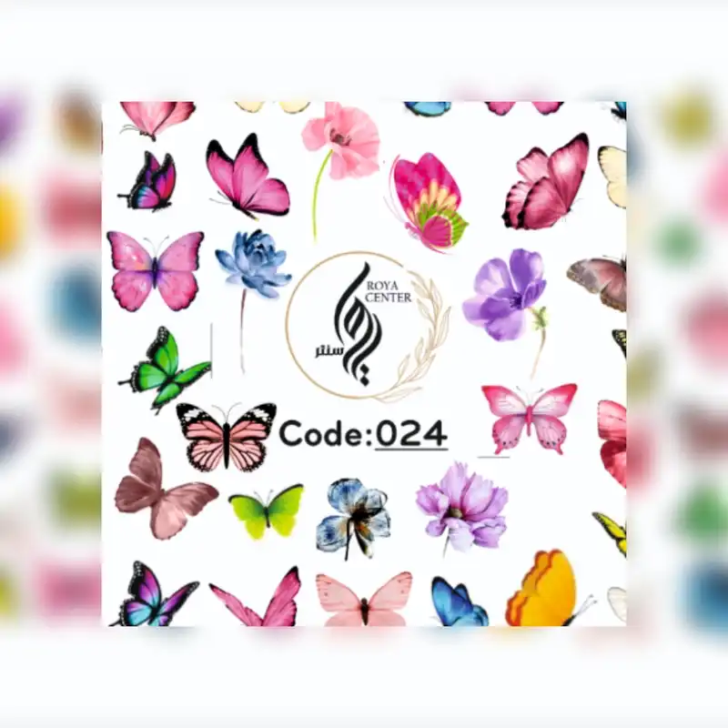 برچسب لنز ناخن مدل 024