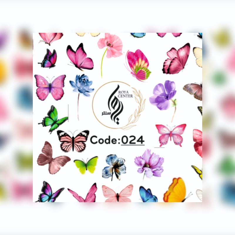 برچسب لنز ناخن مدل 024