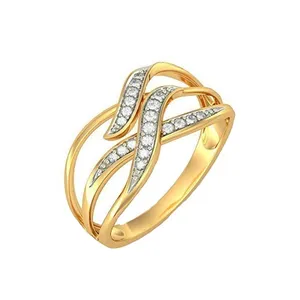  انگشتر طلا 18 عیار زنانه قیراط کد GH6205