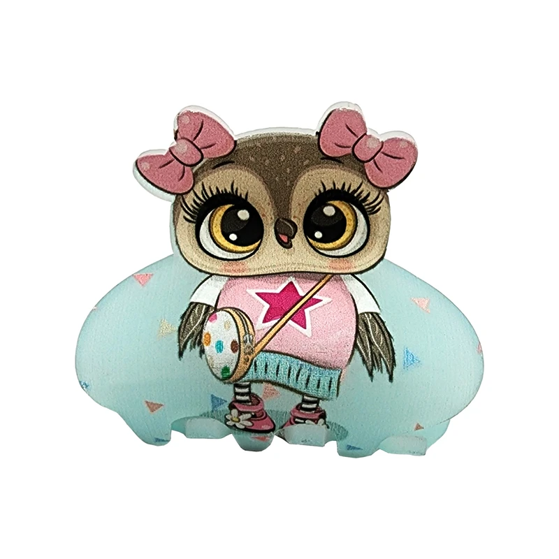 کلیپس مو دخترانه مدل جغد کد KLP1042-2