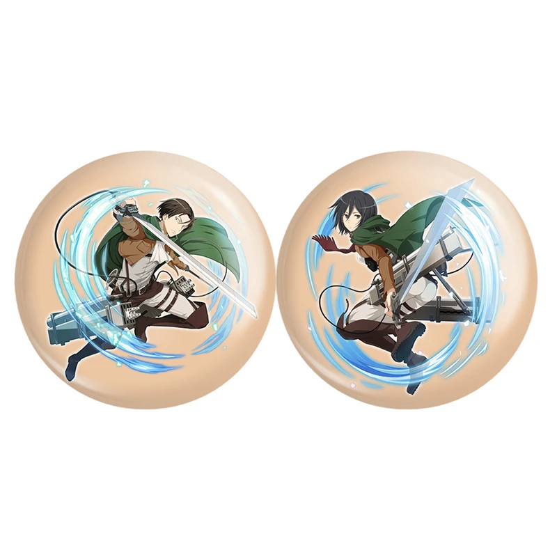 مگنت خندالو مدل میکاسا و لیوای آکرمن انیمه اتک آن تایتان Attack On Titan کد A191 مجموعه 2 عددی