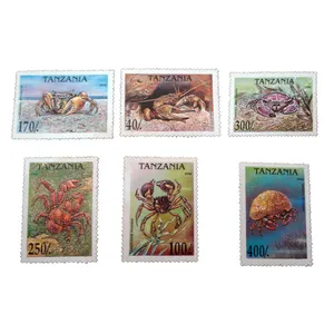 تمبر یادگاری مدل حیوانات دریایی کد bc-1551 مجموعه 6 عددی