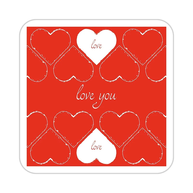 زیر لیوانی کاکتی طرح عاشقانه مدل mp39565