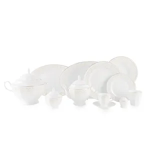 سرویس 103 پارچه چینی زرین ایران سری نئوکلاسیک مدل هیلدا درجه یک