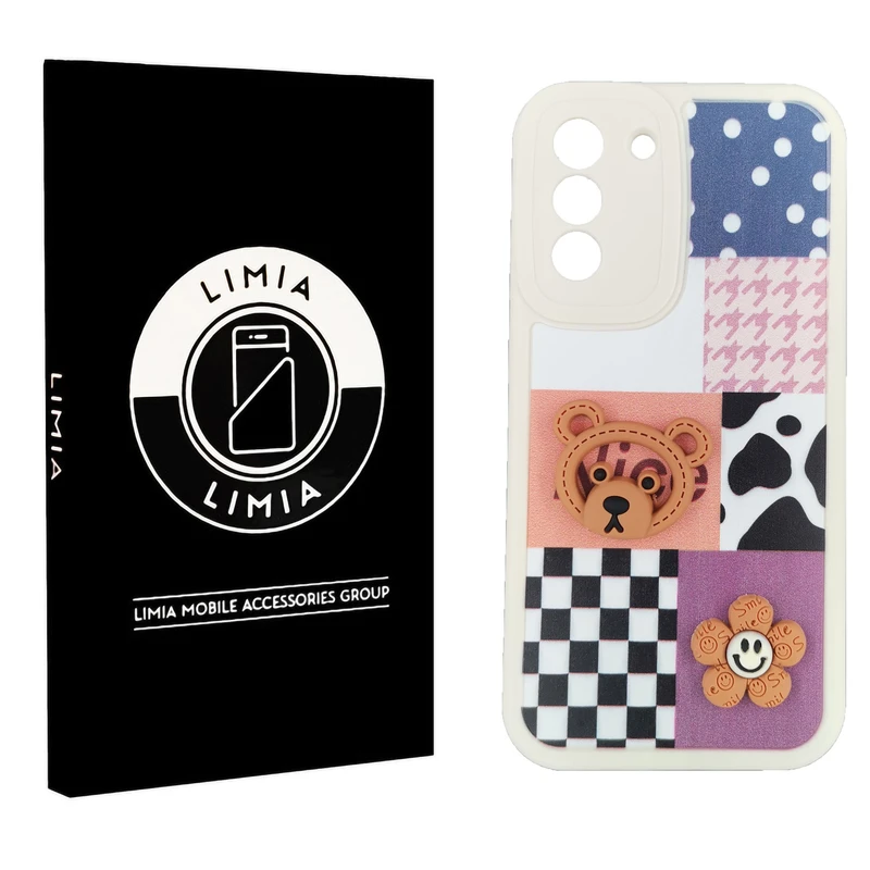 کاور لیمیا مدل فانتزی لنزدار ژله ای طرح عروسکی برجسته مناسب برای گوشی موبایل سامسونگ Galaxy S21 FE