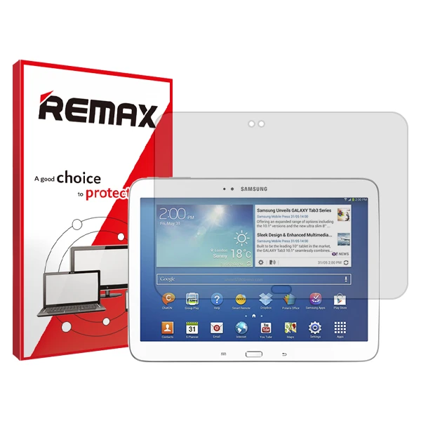محافظ صفحه نمایش شفاف ریمکس مدل HyGEL مناسب برای تبلت سامسونگ Galaxy Tab 3 10.1 P5200