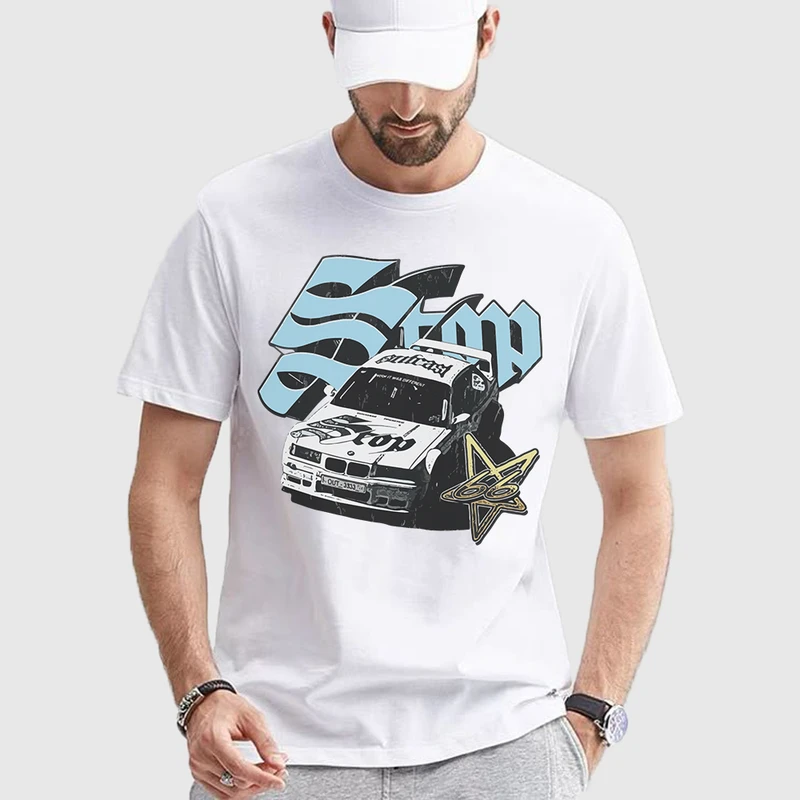 تی شرت آستین کوتاه مردانه مدل اسپرت ماشین z495
