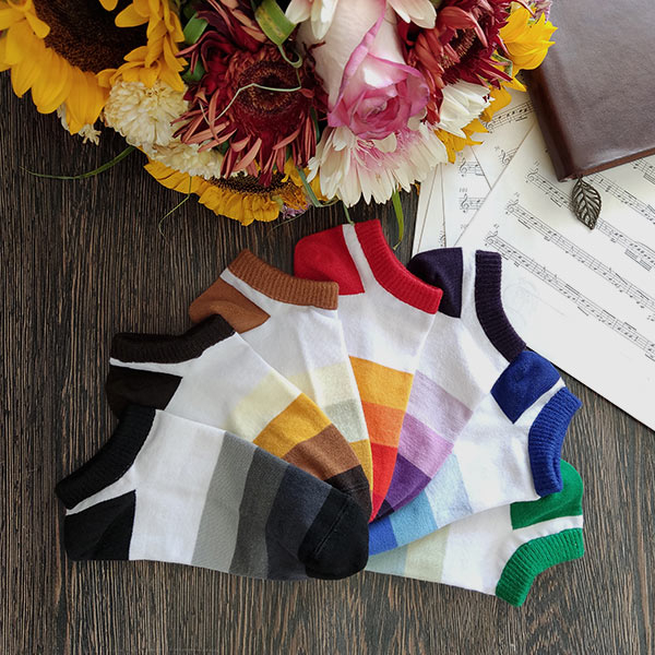 جوراب زنانه ال سون مدل راه راه کد PH647 بسته 7 عددی