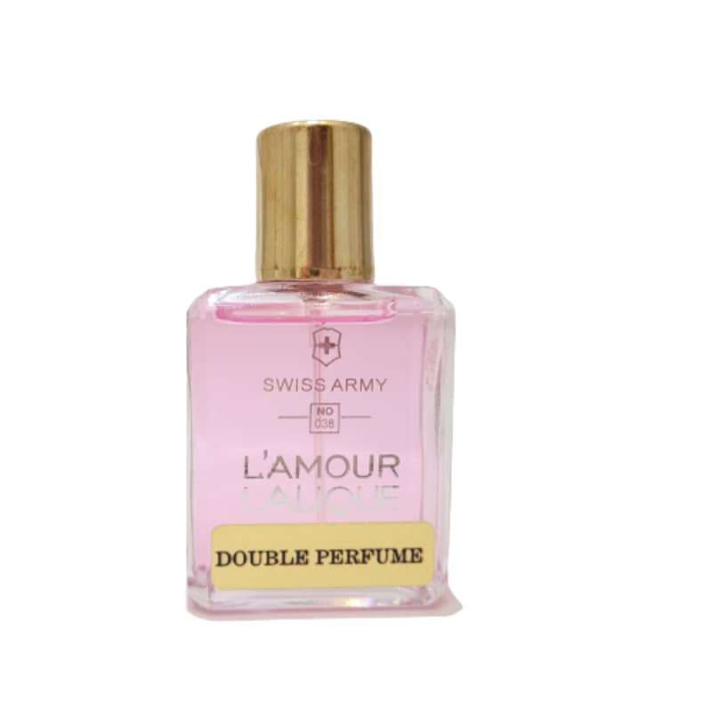 عطر جیبی زنانه سوئیس آرمی مدل LALIQUE L’ AMOUR حجم 30 میلی لیتر