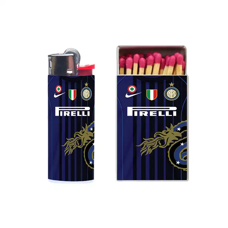 فندک مدل اینتر کد 305 به همراه کبریت