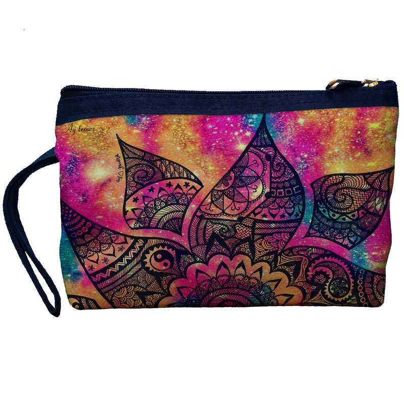 کیف لوازم آرایش زنانه آی تمر مدل گل کد 324