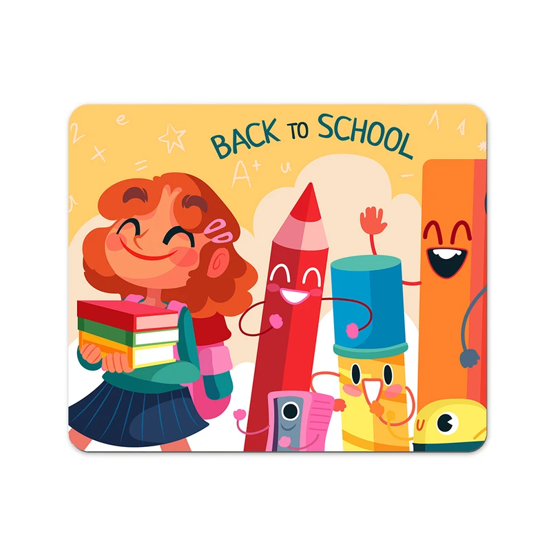 ماوس پد پاد آفرین مدل دانش آموز بازگشت به مدرسه معلم  کد P535 سایز 19*24 سانتی متر