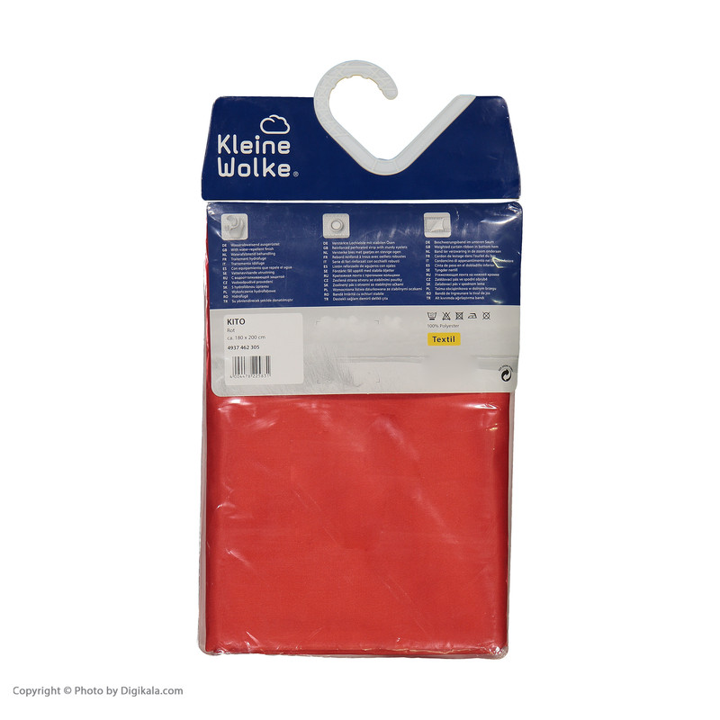 پرده حمام کلین ولک کد 4937202238 سایز 180 × 200 سانتی‌ متر