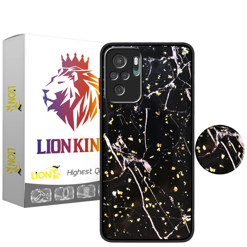  کاور لاین کینگ مدل کهکشانB مناسب برای گوشی موبایل شیائومی Redmi Note10/10S به همراه پایه نگهدارنده