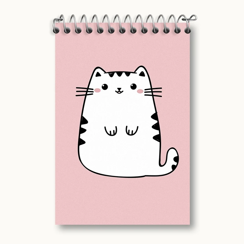 دفتر یادداشت 50 برگ خندالو مدل گربه (Cat) کد N781