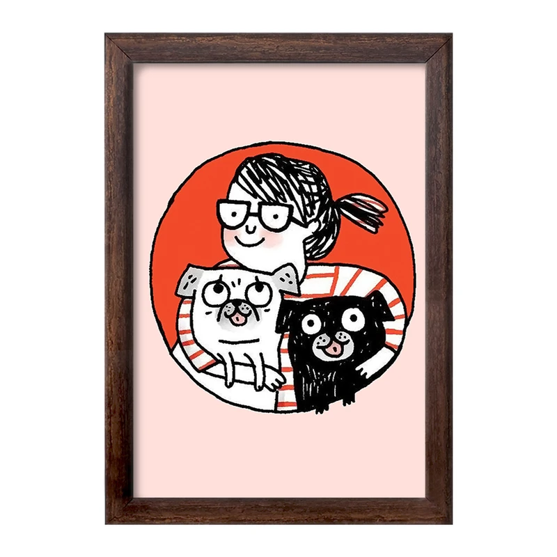 تابلو خندالو طرح حمایت از حیوانات کد 27371