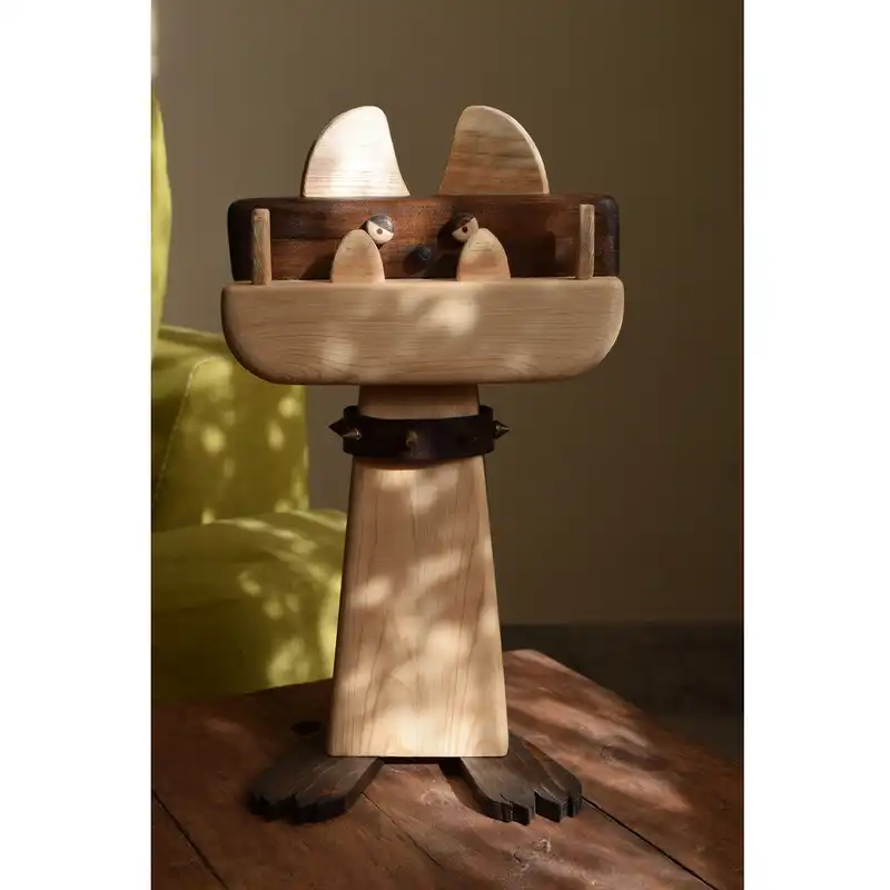 جاکلیدی چوبی مدل سگ بولداگ کد 5295