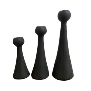 شمعدان مدل فانوس  مناسب برای شمع مدادی مجموعه 3 عددی