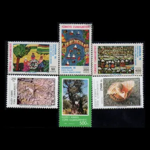 تمبر یادگاری مدل خارجی مجموعه 6 عددی 